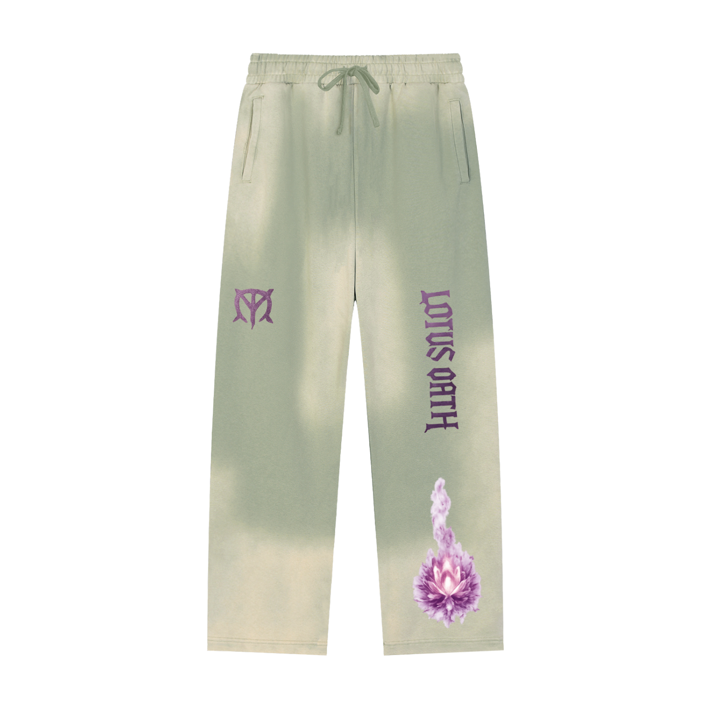 Sun Fade "Solitude and Rising" Straight-Leg Sweatpants