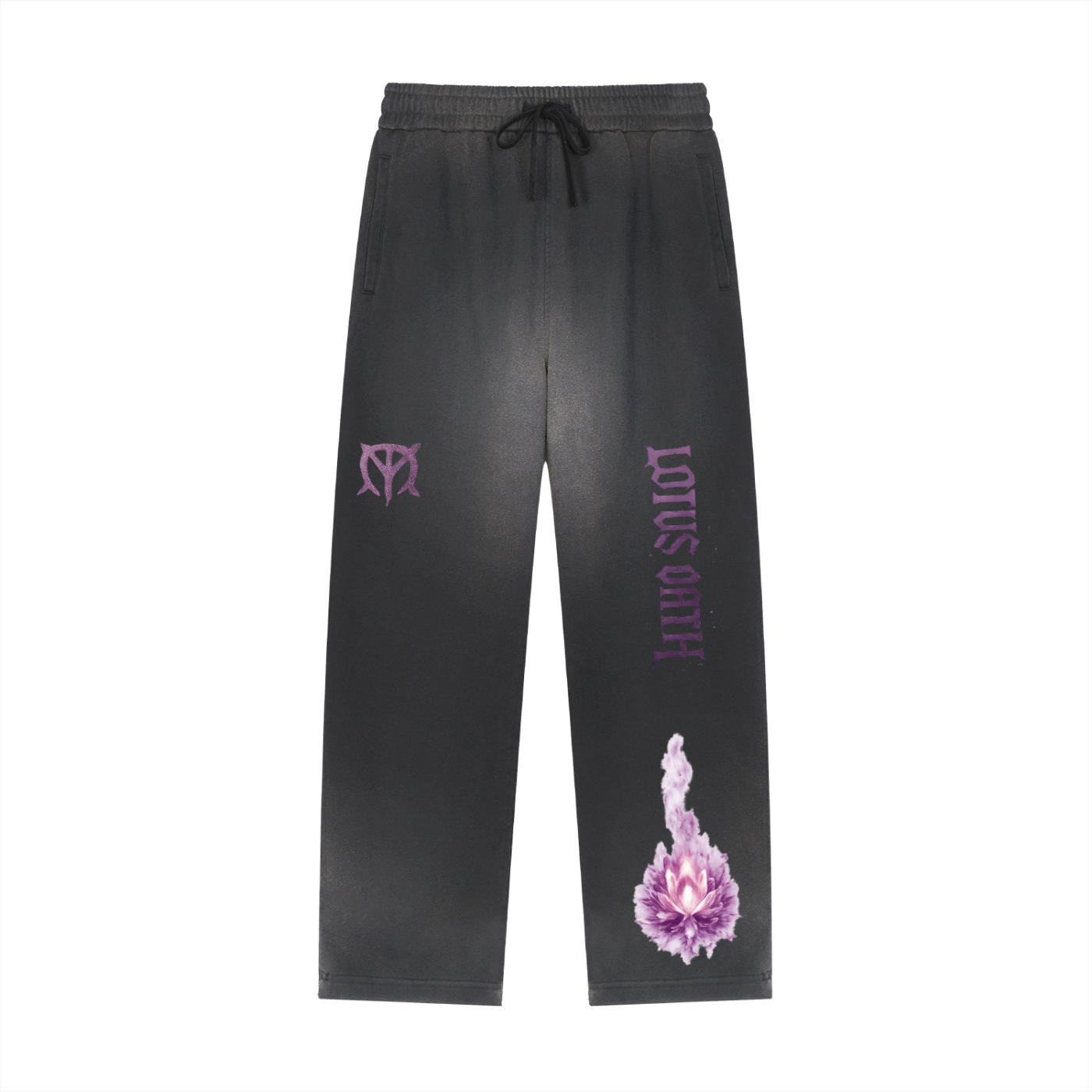 Sun Fade "Solitude and Rising" Straight-Leg Sweatpants