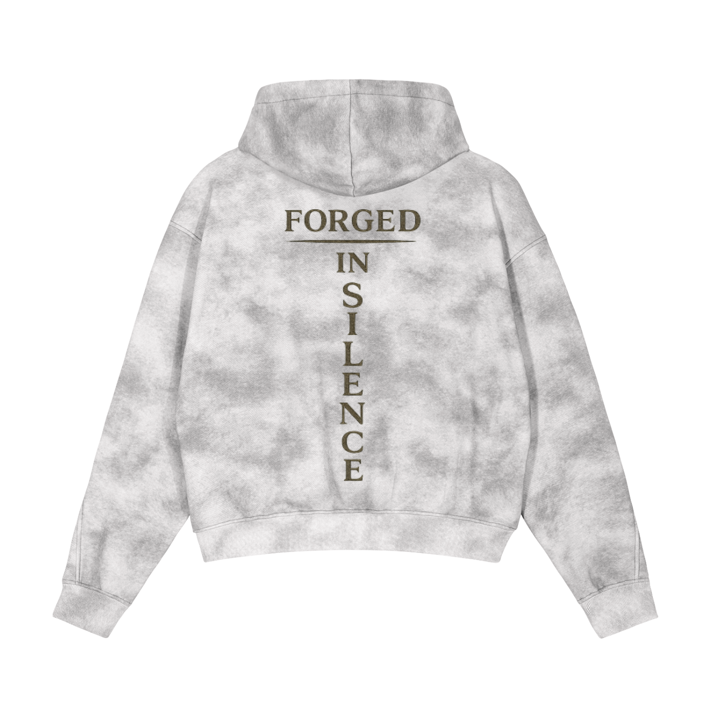 Dirty Washed Zip-Up Fleece Hoodie