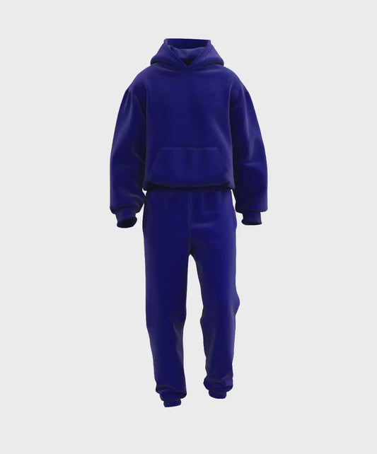 Premium Sweatset (Hoodie & Sweatpants) - Navy Blue